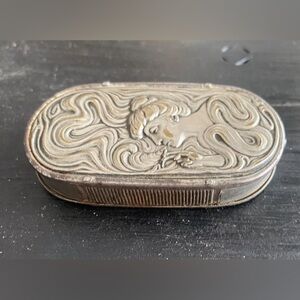 Vintage Silver Match Safe Horse Racing Box Item#439